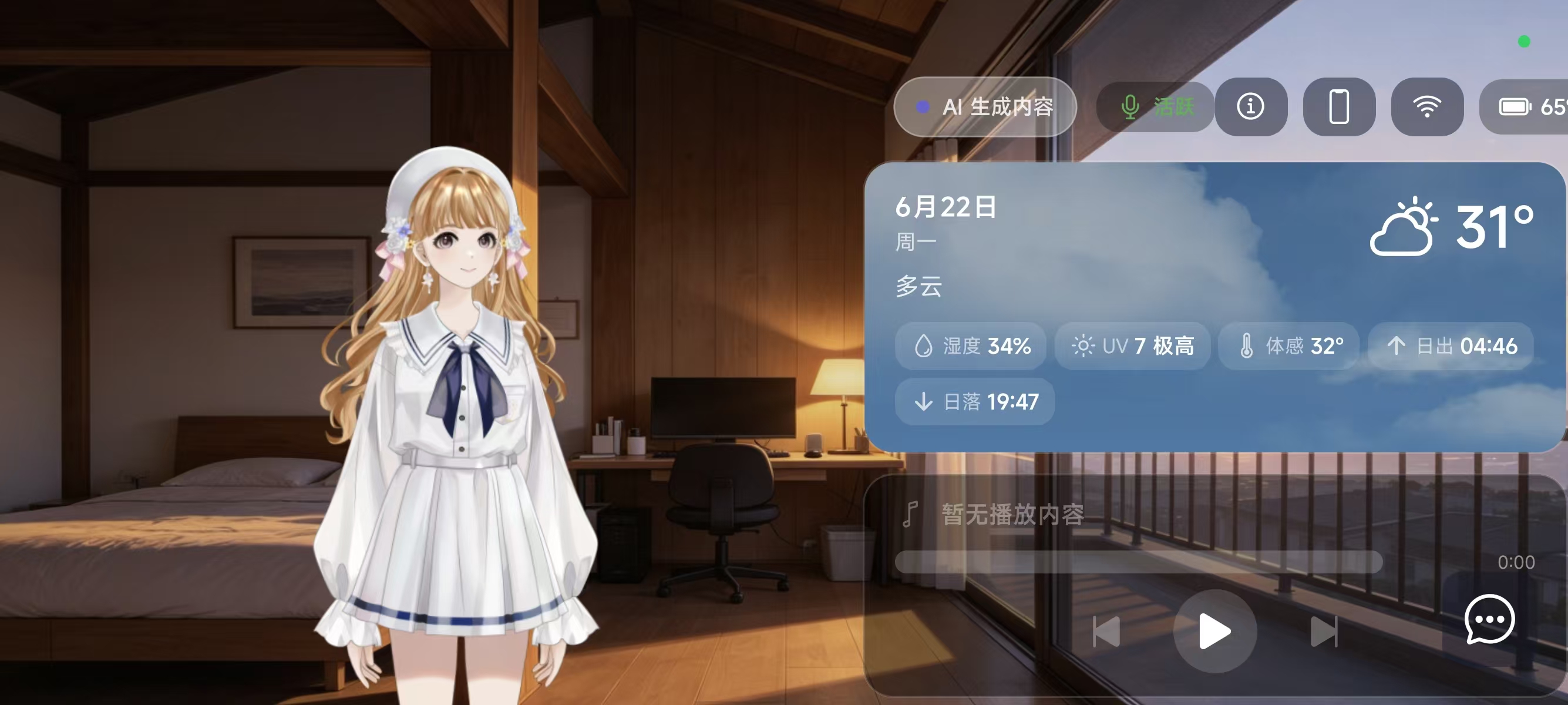 栗友 App 横屏设备实机截图